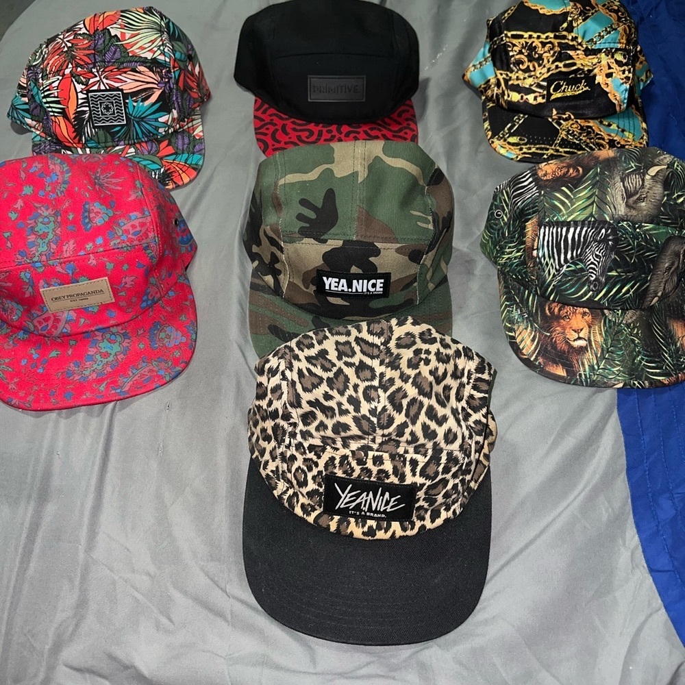 5 Panel Adjustable hats